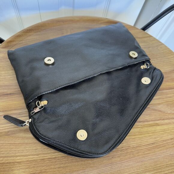 Lulu's Nordstrom Black Bag Clutch Zipper Closure - Picture 7 of 16